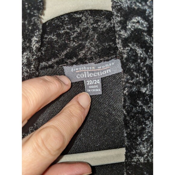 Vintage 50s Inspired Cape Jacket Women's Size 22 24 XXL Black Mobwife Goth Punk - Picture 8 of 10